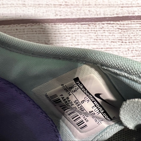 Nike Women’s Free Balanza 3.0 Running Shoes in Dark Gray and Purple - Picture 13 of 14